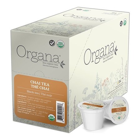 ORGANA TEA Chai Tea, Single Serve Cup, PK96 PK SNON5801
